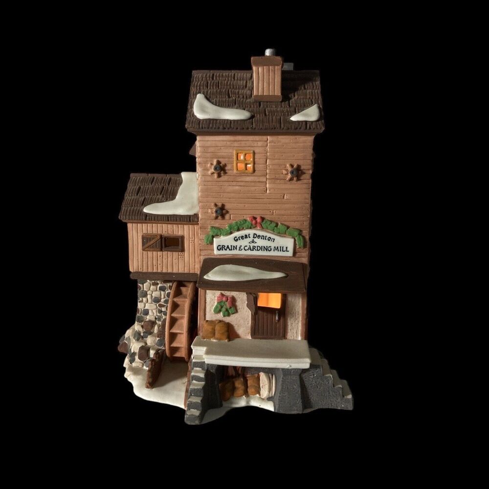 Department 56 Heritage Dickens Village Series Great Denton Mill #58122 Christmas - Picture 3 of 8